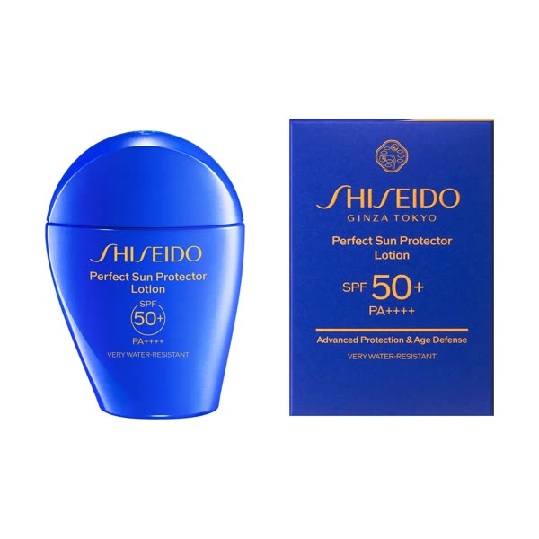 لوسیون ضد افتاب بدون رنگ شیسیدو spf50 مدل Advanced protection & Age defense